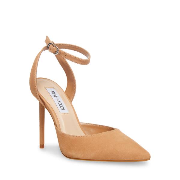 Steve Madden Vase Camel Nubuck Heel Högklackade Skor Dam Bruna | SM-861GF