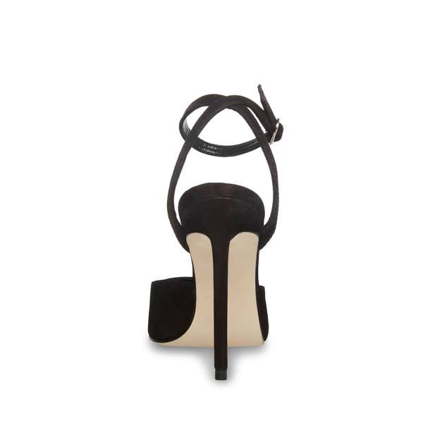 Steve Madden Vase Nubuck Heel Högklackade Skor Dam Svarta | SM-319XN