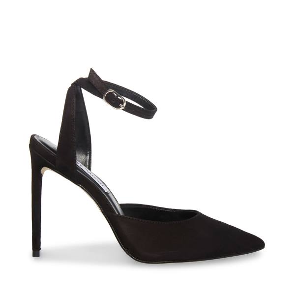 Steve Madden Vase Nubuck Heel Högklackade Skor Dam Svarta | SM-319XN