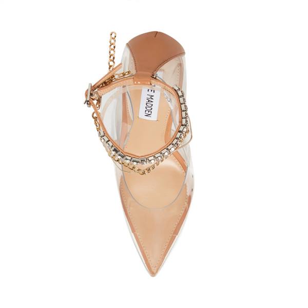 Steve Madden Veranda Tan Heel Högklackade Skor Dam Bruna Olika Färger | SM-703IE