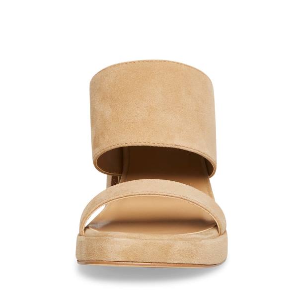 Steve Madden Vickey Sand Mocka Heel Högklackade Skor Dam Bruna | SM-945UH