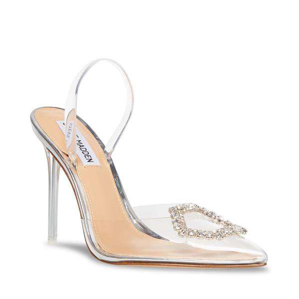 Steve Madden Vionnet Heel Högklackade Skor Dam Clear | SM-762HN