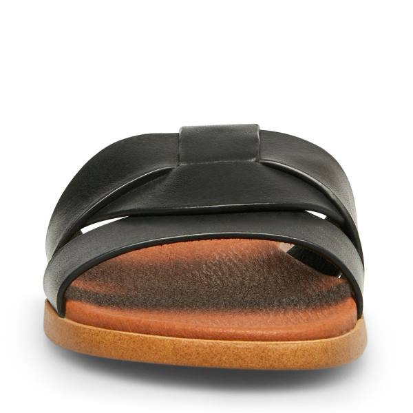 Steve Madden Vivien Läder Sandaler Dam Svarta | SM-635XD