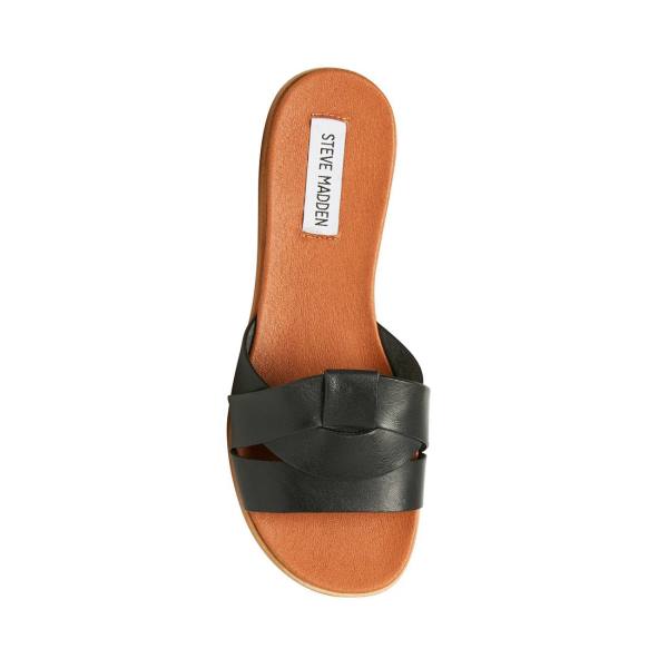 Steve Madden Vivien Läder Sandaler Dam Svarta | SM-635XD