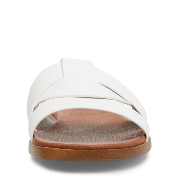 Steve Madden Vivien Läder Sandaler Dam Vita | SM-214YP