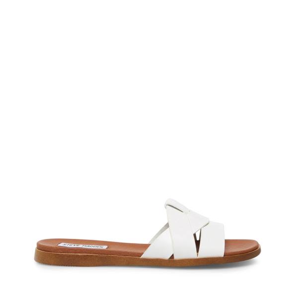 Steve Madden Vivien Läder Sandaler Dam Vita | SM-214YP