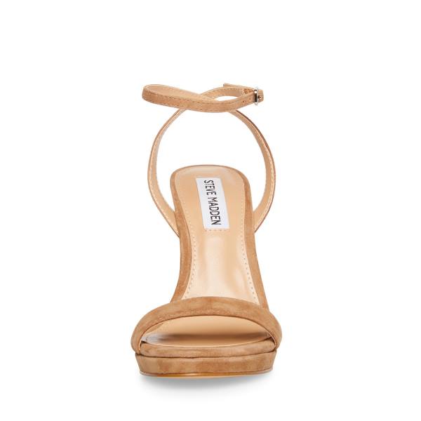 Steve Madden Wafer Camel Mocka Heel Högklackade Skor Dam Bruna | SM-759MY