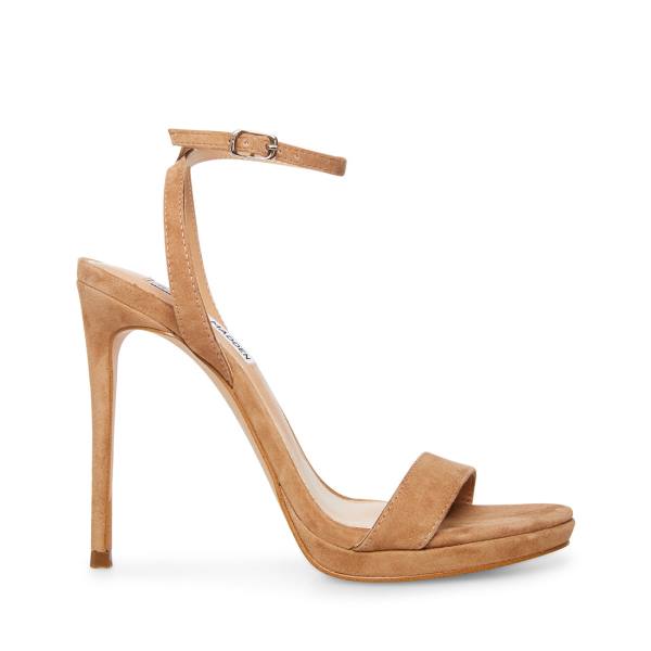 Steve Madden Wafer Camel Mocka Heel Högklackade Skor Dam Bruna | SM-759MY