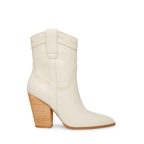 Steve Madden Westyn Bone Läder Kängor Dam Beige | SM-482UN