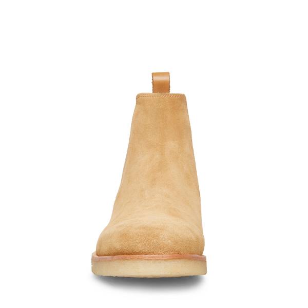 Steve Madden Wilshire Tan Mocka Stövlar Herr Bruna | SM-254CO