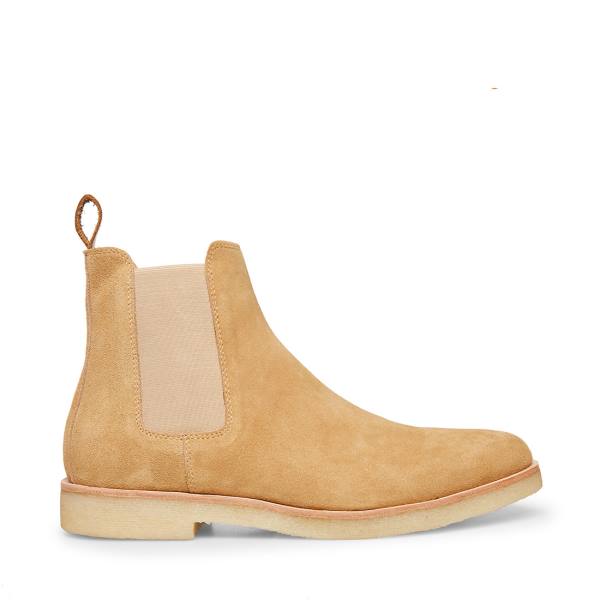 Steve Madden Wilshire Tan Mocka Stövlar Herr Bruna | SM-254CO