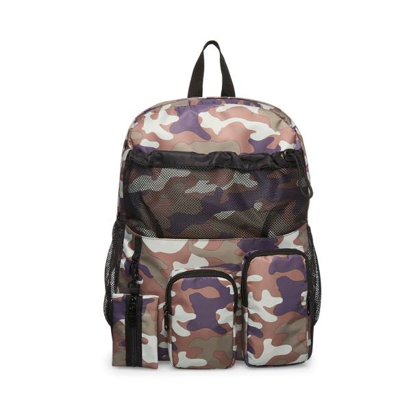 Steve Madden With Clipp-off Pouch Camo Ryggsäck Dam Svarta | SM-045AW