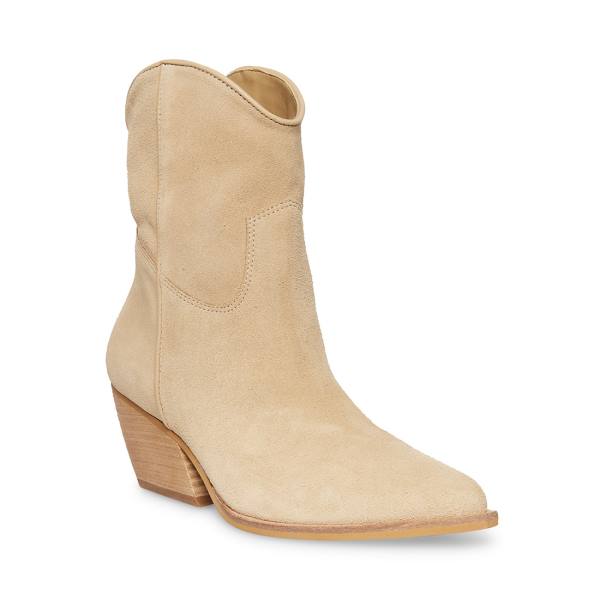 Steve Madden Wolfer Tan Mocka Kängor Dam Bruna | SM-705HW