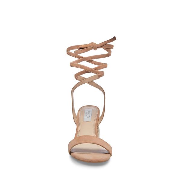 Steve Madden Yasi Sand Mocka Heel Högklackade Skor Dam Bruna | SM-485MF