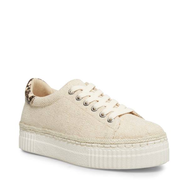 Steve Madden Zelena Tan Sneakers Dam Bruna | SM-052HQ