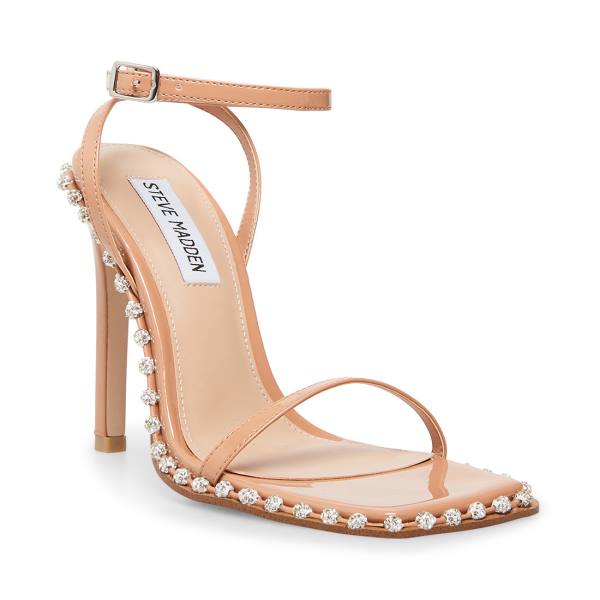 Steve Madden Zelle Camel Heel Högklackade Skor Dam Bruna Olika Färger | SM-392YO