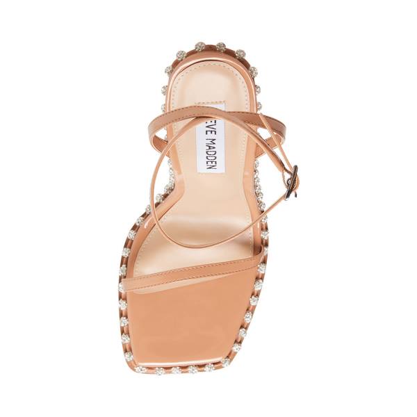 Steve Madden Zelle Camel Heel Högklackade Skor Dam Bruna Olika Färger | SM-392YO