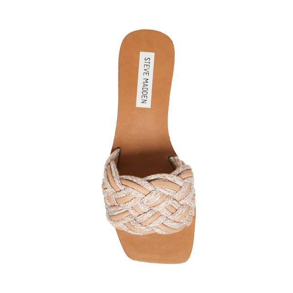 Steve Madden Zorya Natural Sandaler Dam Beige | SM-972SW