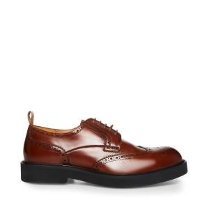 Steve Madden Adrick Cognac Läder Finskor Herr Bruna | SM-145BT