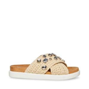 Steve Madden Amandy Natural Sandaler Dam Beige Olika Färger | SM-524HJ