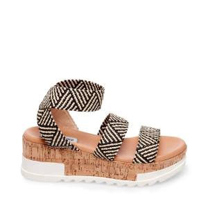 Steve Madden Bandi Tan Sandaler Dam Svarta Bruna | SM-082CE