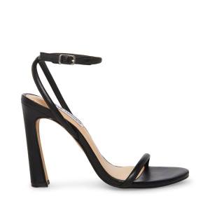 Steve Madden Becky Läder Heel Högklackade Skor Dam Svarta | SM-457TS