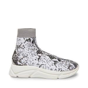 Steve Madden Bitten Snake Sneakers Dam Vita Ormskinn | SM-279RC