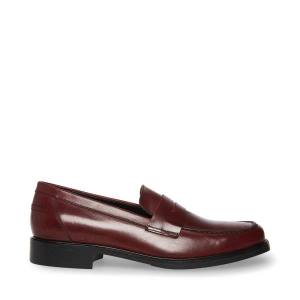 Steve Madden Brookline Burgundy Loafers Herr Vinröda | SM-462RF