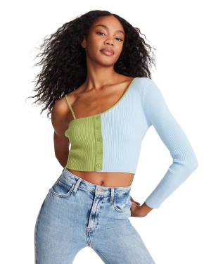 Steve Madden Colorblock Knit Blast Dam Blå | SM-278FV