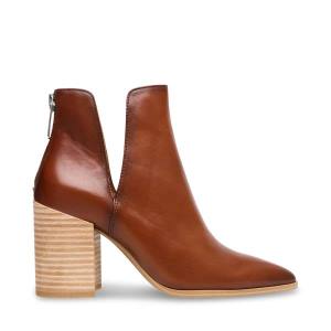 Steve Madden Darryn Cognac Läder Kängor Dam Bruna | SM-506KS