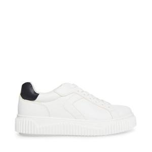 Steve Madden Dillyn Sneakers Dam Vita Svarta | SM-267GX