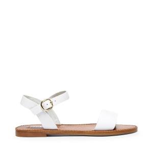 Steve Madden Donddi Läder Sandaler Dam Vita | SM-721BS