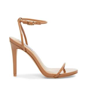 Steve Madden Fate Camel Lack Heel Högklackade Skor Dam Bruna | SM-410UP