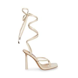 Steve Madden Fernanda Bone Lack Heel Högklackade Skor Dam Beige | SM-875UF