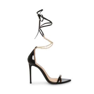 Steve Madden Fizzed Lack Heel Högklackade Skor Dam Svarta | SM-570RA