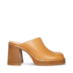 Steve Madden Flirtie Tan Läder Heel Högklackade Skor Dam Bruna | SM-429HE