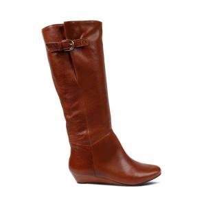 Steve Madden Intyce Cognac Läder Stövlar Dam Bruna | SM-842GF