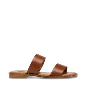 Steve Madden Ivara Cognac Läder Sandaler Dam Bruna | SM-278FU