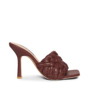 Steve Madden Jarina Burgundy Heel Högklackade Skor Dam Vinröda | SM-716RO