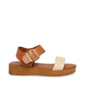 Steve Madden Jdestind Raffia Sandaler Barn Bruna | SM-156DC