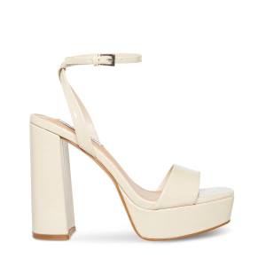 Steve Madden Lessa Bone Lack Heel Högklackade Skor Dam Beige | SM-130BA