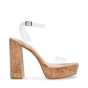 Steve Madden Lessa Heel Högklackade Skor Dam Clear | SM-468OH