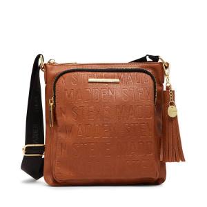 Steve Madden Logo Crossbody Cognac Axelväska Dam Bruna | SM-801AM