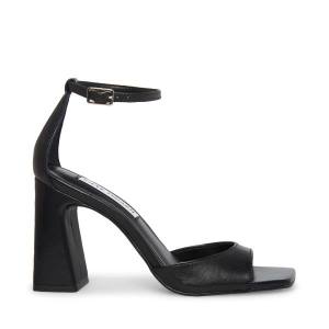 Steve Madden Margot Läder Heel Högklackade Skor Dam Svarta | SM-563VR