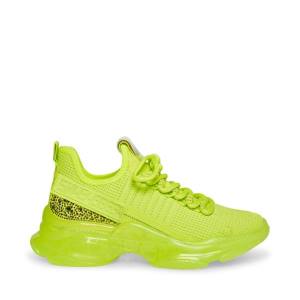 Steve Madden Maxima Lime Sneakers Dam Ljusgröna | SM-390MS