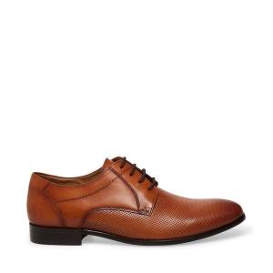 Steve Madden Perris Cognac Läder Finskor Herr Bruna | SM-859LK