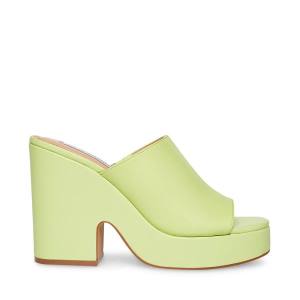 Steve Madden Sally Lime Heel Högklackade Skor Dam Ljusgröna | SM-467FO