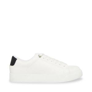 Steve Madden Scout Sneakers Dam Vita Svarta | SM-410JX