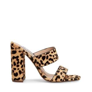 Steve Madden Tegan-l Leopard Heel Högklackade Skor Dam Leopard | SM-257EQ