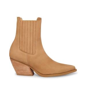 Steve Madden Terezza Tan Nubuck Kängor Dam Bruna | SM-615UV